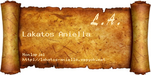 Lakatos Aniella névjegykártya